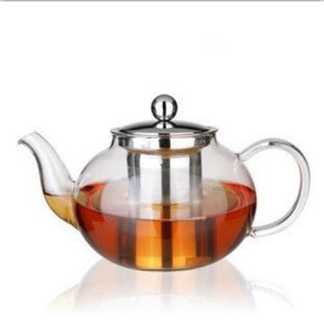 加厚耐热玻璃壶煮泡花茶壶茶具套装透明不锈钢过滤内胆茶壶茶杯