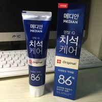 韩国正品爱茉莉麦迪安美白牙膏进口强效去牙垢黄牙齿牙结石去烟渍
