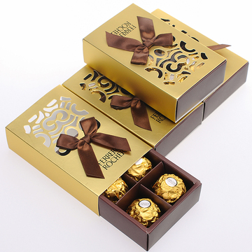 费列罗巧克力DIY礼盒装六颗装结婚婚庆喜糖成品盒含糖感恩节糖果