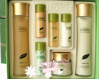 韩国化妆品护肤DEOPROCE绿茶三3件套盒 清爽+保湿