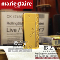 日本原装进口Marie Claire嘉人新款超薄纯铜煤油打火机MC-88802G