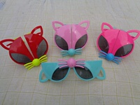 包邮新款能变形儿童太阳镜折叠墨镜小猫眼镜宝宝可爱卡通小狐狸潮