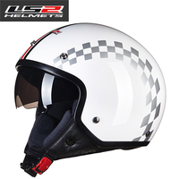 正品包邮LS2复古盔摩托车头盔防紫外线半盔四季哈雷盔男女安全帽