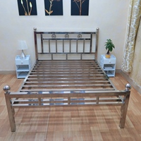 不锈钢床 特价床 公寓出租房 双人床1.8米 1.5米1.2米床架/可定制