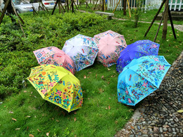 三折礼品伞雨伞折叠太阳伞创意防紫外线晴雨伞黑胶超强防晒遮阳伞