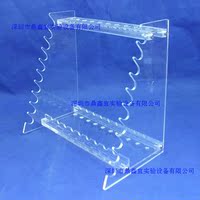 包邮有机玻璃梯形单面移液管架梯形移液管架刻度吸管架梯形吸管架
