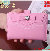 新韩版软面女孩子多卡位磨砂小可爱信用卡夹卡位钱包卡片手拿包