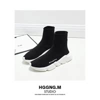 【HGGNG.M】包邮2017GD杨幂同款帆布鞋修脚型韩版透气运动内增高