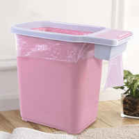 创意垃圾桶家用厨房卫生间置垃圾袋压边卫生桶欧式无盖大号长方型