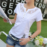 夏季半袖女士t恤韩版18-24周岁女装修身短装短袖夏装上衣服25-29