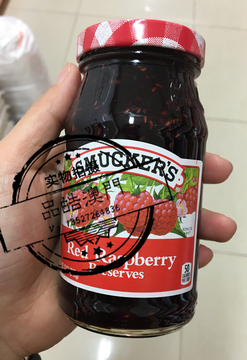 澳门进口代购 美国SMUCKER'S盛美家 覆盆子果酱 红莓果酱 340g