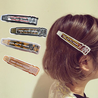 日本TP潮流新款 醋酸发饰   画金线铅笔造型牙膏弹簧夹发夹包邮