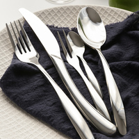出口品质欧式304不锈钢西餐刀叉勺三件套西餐餐具套装牛排刀叉