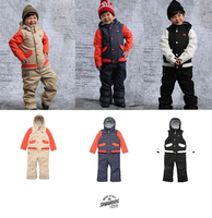 [Sugapoint]韩国正品代购 儿童单板双板滑雪服保暖防水棉服冲锋衣