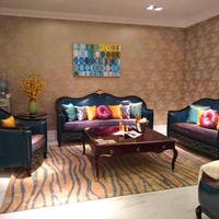 家用沙发客厅茶几卧室手工腈纶地毯现代抽象条纹简约门厅入户地垫