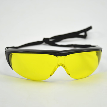 巴固护目镜防尘防风沙防护眼镜黄色偏光增亮防冲击骑行护目镜户外