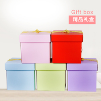 包邮纯色纸质礼品盒零食礼盒生日礼物盒喜糖喜面包装盒厂家直销