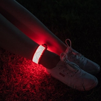 EDC户外LED夜跑步骑行登山野营手腕带发光手环安全警示信号灯包邮