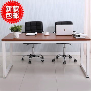 dnz电脑桌简易台式卧室家用多功能组装简约现代1.2米钢木桌可定制