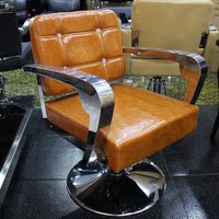 简约理发椅子发廊专用液压升降剪发凳不锈钢扶手美容美发椅子厂家