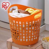 爱丽思IRIS 软质杂物收纳篮 浴室脏衣物收纳筐 塑料衣服篮SBK-350
