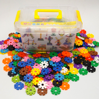雪花片桶装 儿童益智拼插积木大号玩具 幼儿园儿童教材玩具雪花片