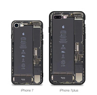 创意苹果拆机图iphone7 手机壳6plus潮流个性磨砂5se硅胶防摔软套