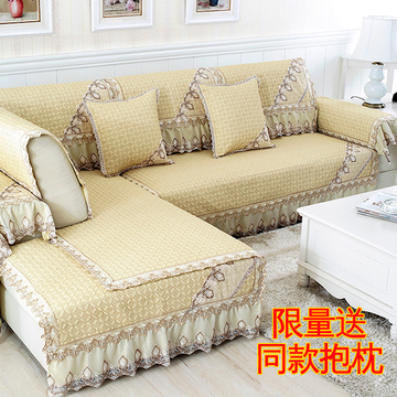沙发垫四季通用布艺纯棉简约现代田园客厅防滑实木真皮组合坐垫子