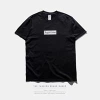 包邮2016年夏季新款supreme巴黎限定 BOX 短袖T恤男装短袖潮牌tee