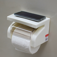 打孔厕纸盒防水纸巾盒浴室卫生间厕所纸架手纸盒塑料 无吸盘特价
