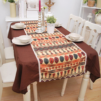 特色异域民族风非洲印象餐桌布艺 古典棉麻印花桌布盖巾茶几布