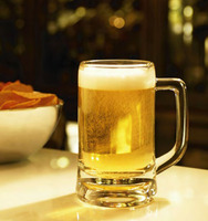 泰国Ocean进口玻璃啤酒杯直身带手柄扎啤杯啤酒把杯子355ml/640ml