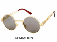 gd同款眼镜韩版圆框个性墨镜太阳眼镜 金属复古近视有度数男女