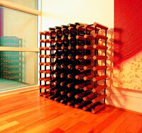 波多72瓶自我储藏红酒架 红酒柜酒架 展示红酒架 家庭自装酒架