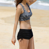 韩国夏季新款比基尼瑜伽跑步游泳安全防走光沙滩速干休闲热裤短裤