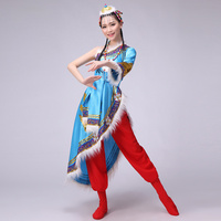 2015年新款少数民族蒙古族服装女内蒙舞蹈成人表演舞儿童演出服饰