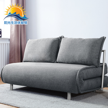 宜家多功能折叠1.6米沙发床简约现代可拆洗布艺北欧沙发床两用