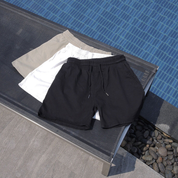OHONLY 夏季三色纯色休闲裤宽松薄款短裤男士沙滩三分裤