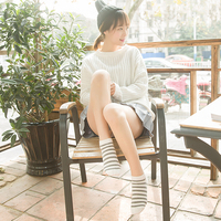 夏季袜子女纯棉低帮短袜船袜日系韩版可爱糖果色学生运动短筒女袜