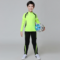 2016新款秋冬足球训练服长袖套装男儿童小孩足球服套装 团购定制