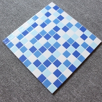 仿马赛克300X300抛晶砖 卫生间瓷砖 蓝色游泳池小地砖 防滑地板砖