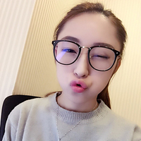 韩国2016新款近视眼镜框女潮 超轻复古方框个性镜架防辐射眼睛框