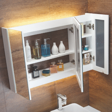 实木浴室镜柜镜箱现代简约防水浴室卫浴多功能储物镜柜包邮