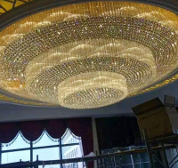 欧式水晶吊灯酒店工程灯水晶灯异形大型客厅大堂创意吊灯非标定制