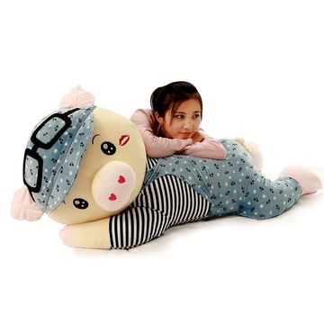 可爱猪公仔毛绒玩具猪布娃娃大号抱枕猪猪玩偶睡觉靠枕头女生礼物