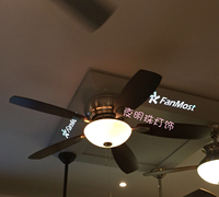 风泛现代灯扇 高档灯扇精品 餐厅吊灯扇52寸 FM305