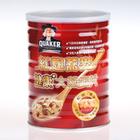 台湾桂格纳豆红曲荞麦健康大燕麦片即食700g  无糖 免煮麦片冲饮