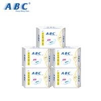 ABC卫生巾日用亲肤棉柔排湿表层纤薄组合优惠促销组合套装40片