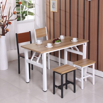 包邮简易折叠桌钢木桌办公桌会议桌培训桌长条桌子折叠餐桌快餐桌