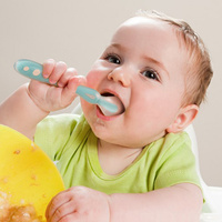 宝宝硅胶软头勺婴儿便携辅食勺带收纳盒宝宝辅食勺软头硅胶勺